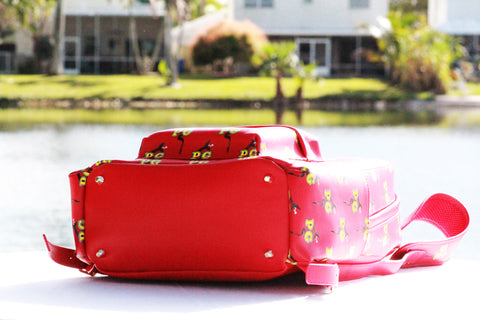 Designer Bag - Red Lava